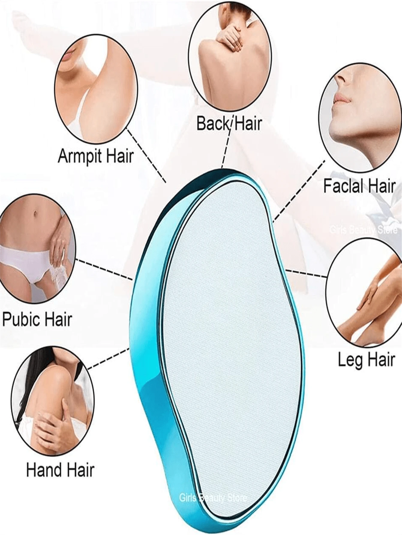 Nano Glass Hair Removal Grinding Device, Creative Manual Hair Remover