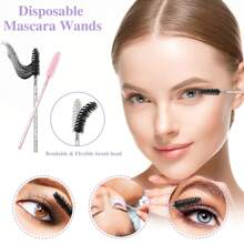 301件套一次性化妆工具套装，化妆师必备工具，包含100支睫毛膏刷、100支唇膏刷、100支眼线刷，以及1个收纳盒。该套装包含化妆刷、化妆工具、全套化妆工具、化妆刷套装、化妆礼盒等。 - 彩色 - 查看 6