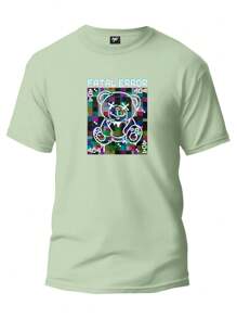 Men T-Shirts - 橄欖綠 - 查看 1