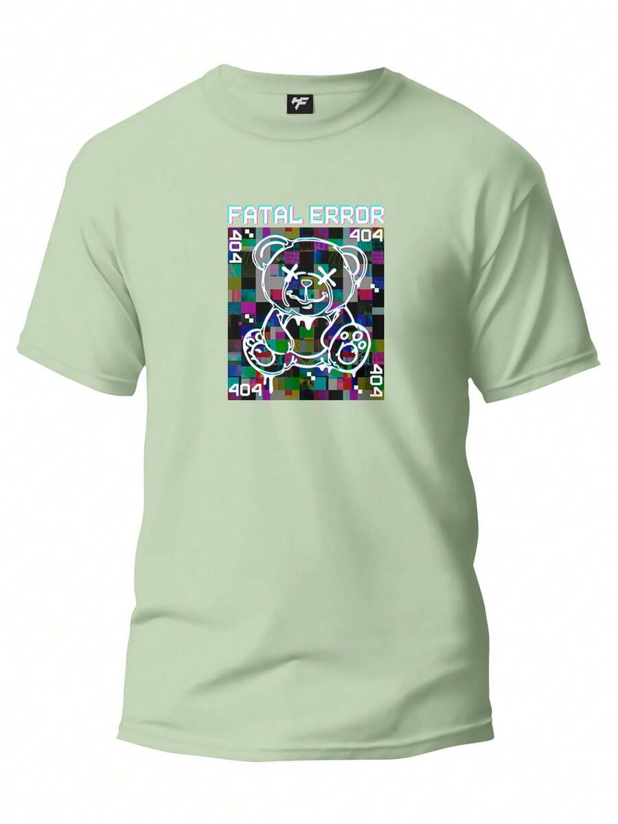 Men T-Shirts - 橄欖綠 - 查看 1