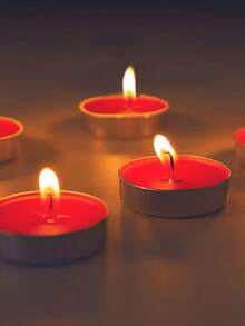 10 Pack Scented Candles, Small Tealight Candles, Smokeless, Dripless And Long Lasting For Mood, Dinner, Loving, Home, Decoration, Wedding, Crafts - 紅色 - 查看 3