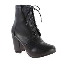 Women Mid-Calf Boots - màu đen - Xem 4