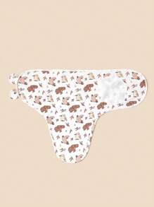 1 件婴儿印花柔软舒适襁褓毯，适合居家或旅行，四季皆宜，爱情人节 - 彩色 - 查看 5