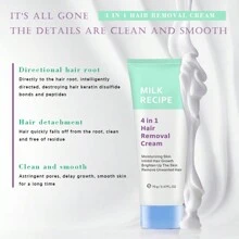 1入組70克身體用4合1脫毛膏-無痛脫毛膏,適用於私密部位、腿、腋下,男女皆可使用的美容工具 - 彩色 - 查看 4