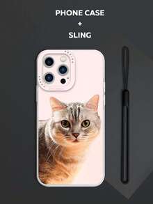 1 Miếng Độ Nét Cao Mèo In TPU Ốp lưng & bao da điện thoại Với dây kéo , Tương thích với iPhone Và Samsung - Nhiều màu - Xem 1