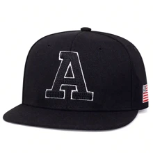 1 pieza gorra de béisbol con bordado de letra A para hombre, sombrero deportivo para exteriores y hip-hop. Sombrero casual ajustable para primavera, otoño, viaje, playa, vacaciones en la calle. - Multicolor - Ver 7