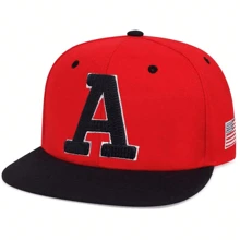 1 pieza gorra de béisbol con bordado de letra A para hombre, sombrero deportivo para exteriores y hip-hop. Sombrero casual ajustable para primavera, otoño, viaje, playa, vacaciones en la calle. - Multicolor - Ver 4