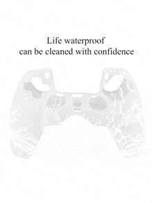 1set PlayStation 5 Controller Silicone Protective Case + 4pcs Joystick Caps, Anti-Slip, Anti-Scratch, Anti-Sweat, Anti-Dust, Enhanced Gameplay Experience - Clear - View 6