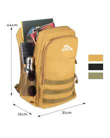 Mochila para viagem escolar de ginástica masculina - Caramelo - Visão 4