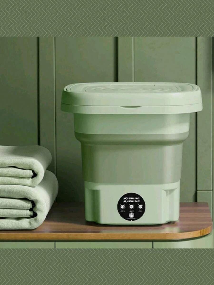 MINI LAVADORA PORTATIL 8LT - Verde - Ver 1