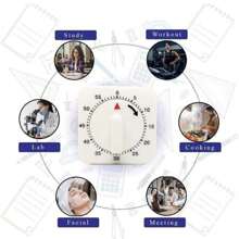 Temporizador De Cocina De 60 Minutos - Blanco - Ver 4