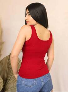 Women Tank Tops & Camis - Red - View 1
