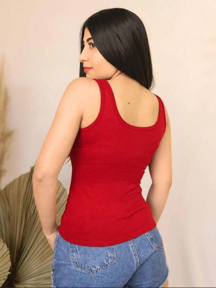 Women Tank Tops & Camis - Red - View 1