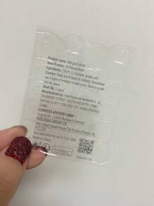 10入組彩虹貓眼手工美甲飾品貼片式指甲膠，美甲用品 - 彩色 - 查看 5