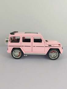 1:24 Scale Large High-Performance Off-Road Vehicle Simulation Zinc Alloy Car Model, With Openable Doors, Simulated Sound And Light Functions. A Favorite Birthday Gift For Boys, As Well As A Collectible Toy Suitable For Children. - Pink - View 7