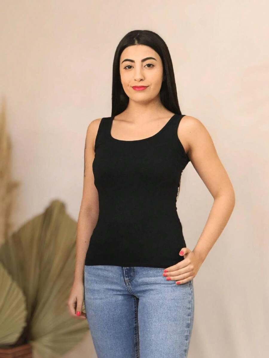 Women Tank Tops & Camis - Black - View 1