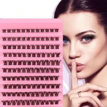 120pcs High Capacity Clustered False Eyelashes Set With Natural Sections For Daily DIY Eyelash Extension - D - View 1