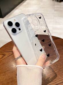 1 Vỏ điện thoại lượn sóng toàn màn hình hình trái tim màu đen trong suốt Tương thích với dòng iPhone 6/6s-15 - Nhiều màu - Xem 4