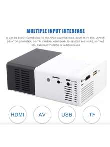 Mini Projetor De Imagem Portátil 1080p Hd Show Retroprojetor - Multicolorido - Visão 2