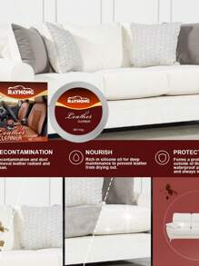 Rayhong Leather Cleaning & Repair Cream, Including Sofa Leather Care Agent, Cleaner, Maintenance, And Cleaning Solution - White - View 1