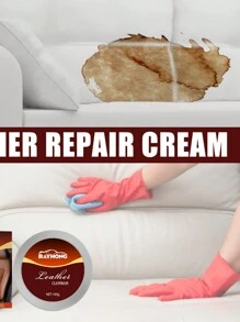 Rayhong Leather Cleaning & Repair Cream, Including Sofa Leather Care Agent, Cleaner, Maintenance, And Cleaning Solution - White - View 9