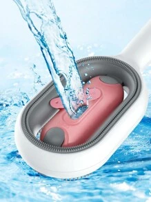 1入隨機顏色多功能寵物蒸氣刷，自潔式蒸氣按摩寵物刷，矽蒸氣寵物刷可清除糾結和鬆散的毛髮，一鍵噴霧和抑制飛散洗澡刷 - 彩色 - 查看 7