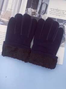 Men Full Finger Gloves - Màu xanh lam - Xem 4