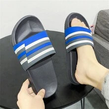 Nam Hợp thời Giày lười Dép đi trong nhà Mùa hè Không trượt Dép đi biển - Xám - Xem 9