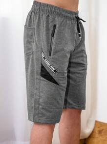 Men Shorts - 深灰色 - 查看 2