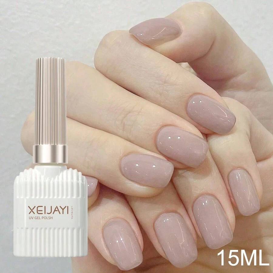 XEIJAYI 1pc Gel Nail Polish For All Seasons With 102 Colors For Choose For Nail Decoration In Nail Salons - Bụi hồng - Xem 1