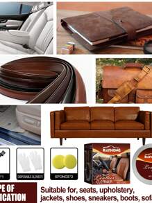 Rayhong Leather Cleaning & Repair Cream, Including Sofa Leather Care Agent, Cleaner, Maintenance, And Cleaning Solution - White - View 2