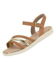 Women Flat Sandals - Lạc đà - Xem 4