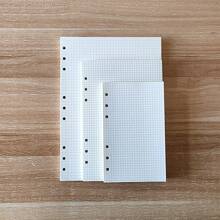1 tờ 80 tờ/160 trang Giấy rời (Lưới/Có lót), 6 lỗ, có 3 kích cỡ: A6 (105*170mm/4.13*6.69in), A5 (142*210mm/5.59*8.27in), B5 (182*255mm/7.16*10in), được làm bằng giấy Daolin màu be dày 100g. - Trang bên trong dạng lưới (vuông)/80 tờ, 160 trang (100GSM) - Xem 1