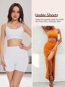 1PC Seamless Simple Boxer Briefs,Comfortable And Breathable,Semi Transparent Underwear - White - View 4