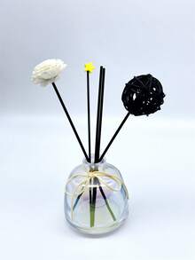 8pcs Natural Rattan Woven Ball Without Fire Aromatherapy Diffuser Sticks Set, Home Fragrance Decoration - Multicolor - View 3