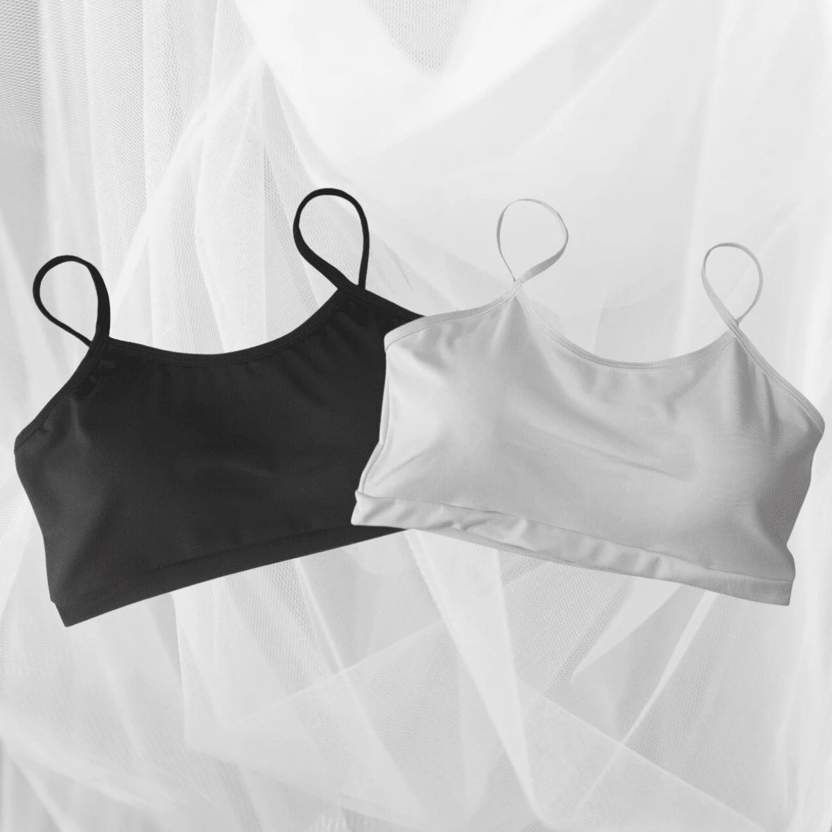 Women Sports Tees & Tanks - Black and White - View 1