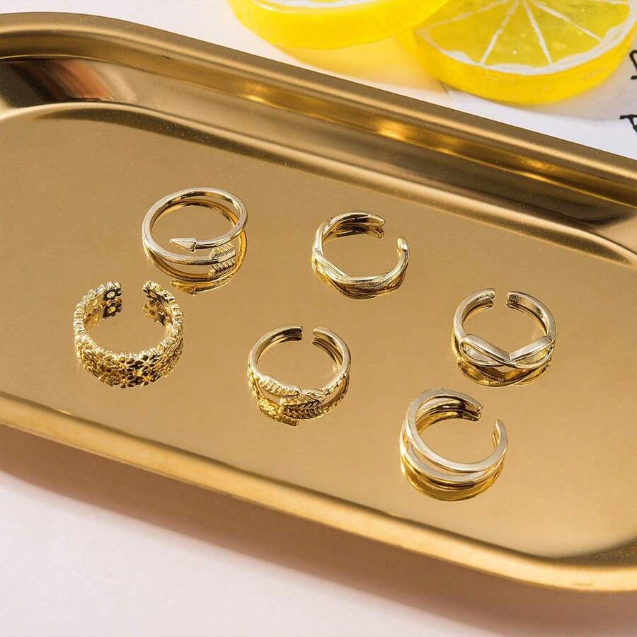 Cute Adjustable Rings - Little Girls Rings - Gold Plated