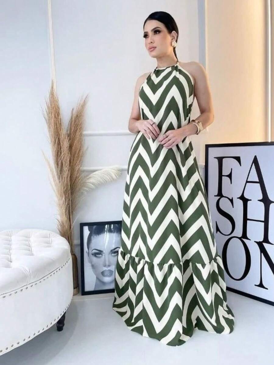 Women Dresses - 綠色 - 查看 1