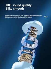 Noise Reduction In-Ear Stereo Wireless Headset 200 MAH Charging ,Case For IOS/Android/Trucker/Business/Office-Blue - Blue - View 7