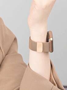 1 pièce Bracelet magnétique métallique à la mode, unisexe, compatible avec Fit 1/Fit 2/Fit 3/Fit 4/Fit 4 Pro, accessoire de bracelet pour la série Fit 1 2 3 4 Pro