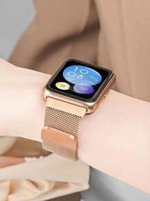 1 pièce Bracelet magnétique métallique à la mode, unisexe, compatible avec Fit 1/Fit 2/Fit 3/Fit 4/Fit 4 Pro, accessoire de bracelet pour la série Fit 1 2 3 4 Pro