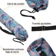 ANTSAY Bolsa para esterilla de yoga, Mochila de yoga con cordón fácil de llevar Bolsa de transporte para esterilla de yoga con bolsillo multifuncional y correa ajustable para el hombro - BG180007 - Ver 4