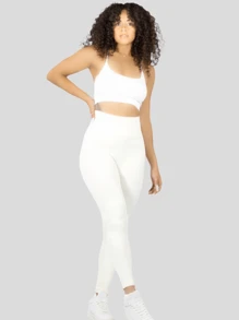 Women Leggings - White - View 2