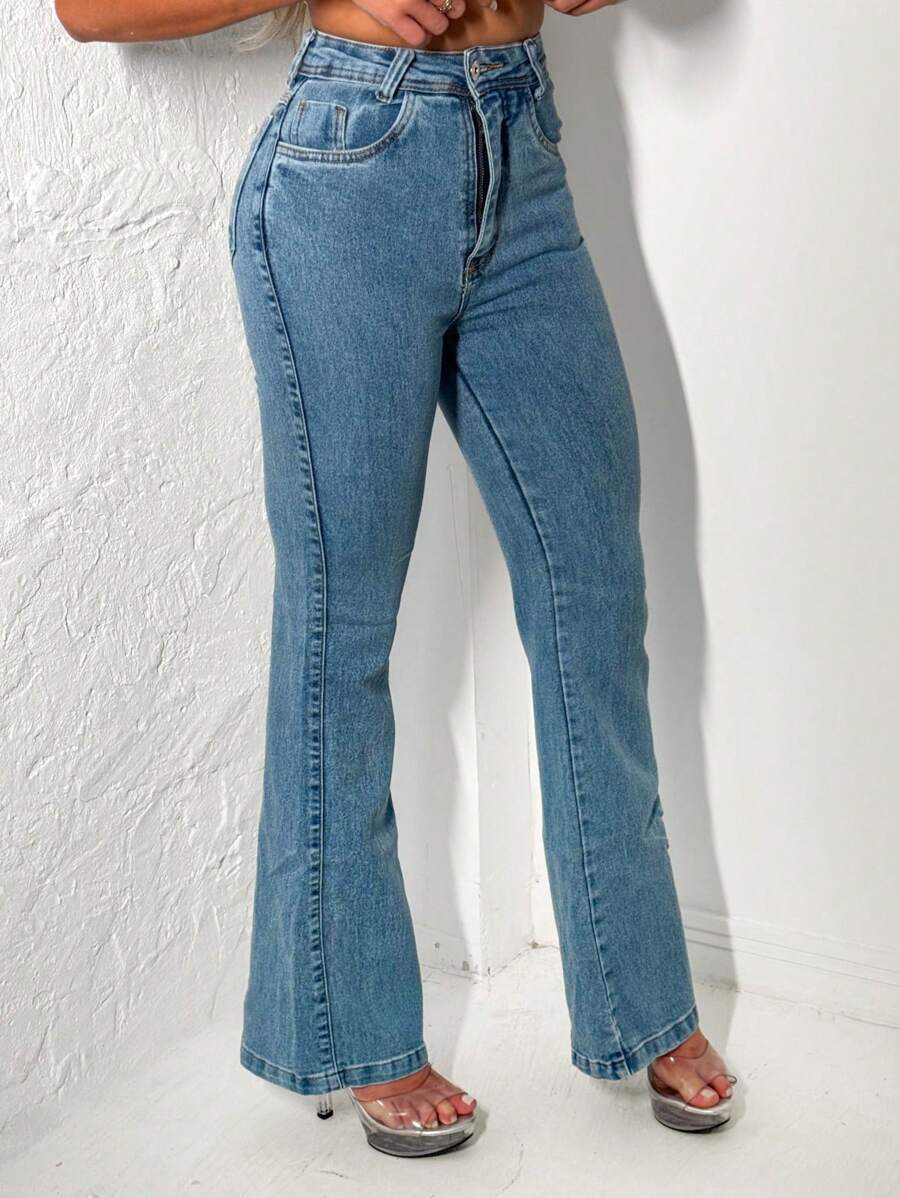 Women Jeans - Rửa trung bình - Xem 1