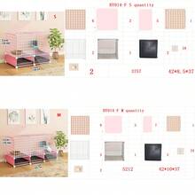 Pink Rabbit Cage, Indoor Special Cage, Anti-Urinary Spray Guinea Pig Cage, Dutch Pig Cage, Home Rabbit Hutch, New Rabbit Cage - Pink - View 4