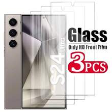 High Definition Scratch-Resistant Tempered Glass Screen Protector, Compatible With Samsung S24 Ultra/S24 Plus/S24 Series - Clear - View 1