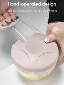 1pc Pink 500ml Manual Garlic Masher For Home Use, Hand-Held Garlic Press For Cutting Vegetables, Suitable For Chopping Garlic, Ginger, Chili, Onion And Other Foodskitchen Appliances Accessories Gadgets Tools Christmas Kitchen Stuff Cooking Christmas - Pink - View 5