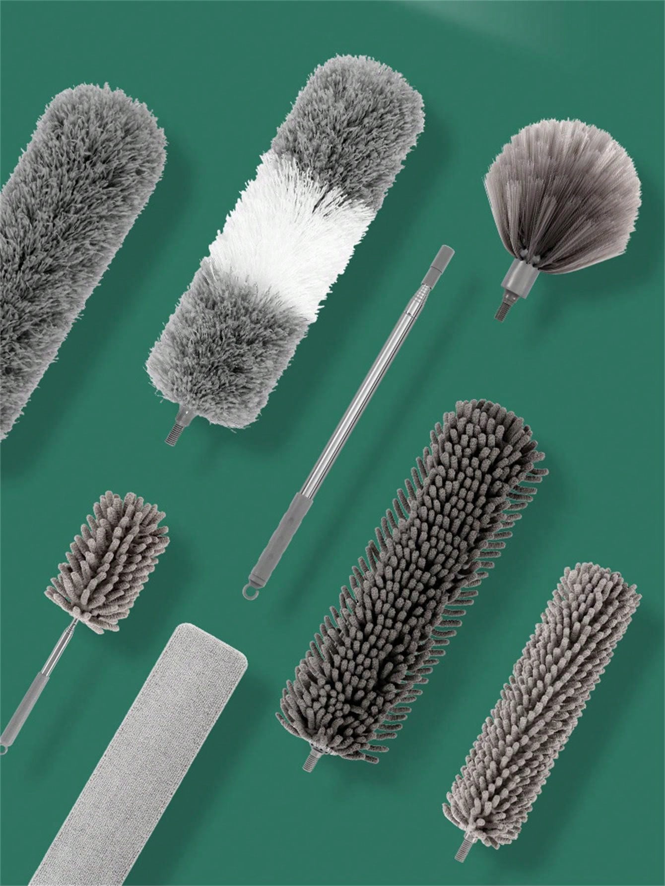 10pcs/1set Extended And Retractable Family Dusting Tools Kit Including