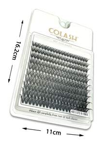 Colash 200 piezas/240 piezas Pestañas postizas negras/de colores 20D 40D 60D 80D 8-16mm/14mm 0.07mm Rizo C Hechas a mano Pestañas en racimo ultra ligeras, resistentes al agua, voluminosas, rizadas y de larga duración. Extensión de pestañas natural y suave. Pestañas de dibujos animados, gran regalo para damas y niñas, uso en fiestas. Racimos de pestañas, pestañas en racimo, pestañas postizas individuales, pestañas, pestañas postizas - C - Ver 4