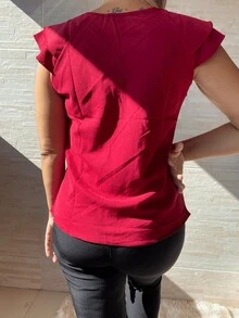 Women Tank Tops & Camis - 紅木色 - 查看 2